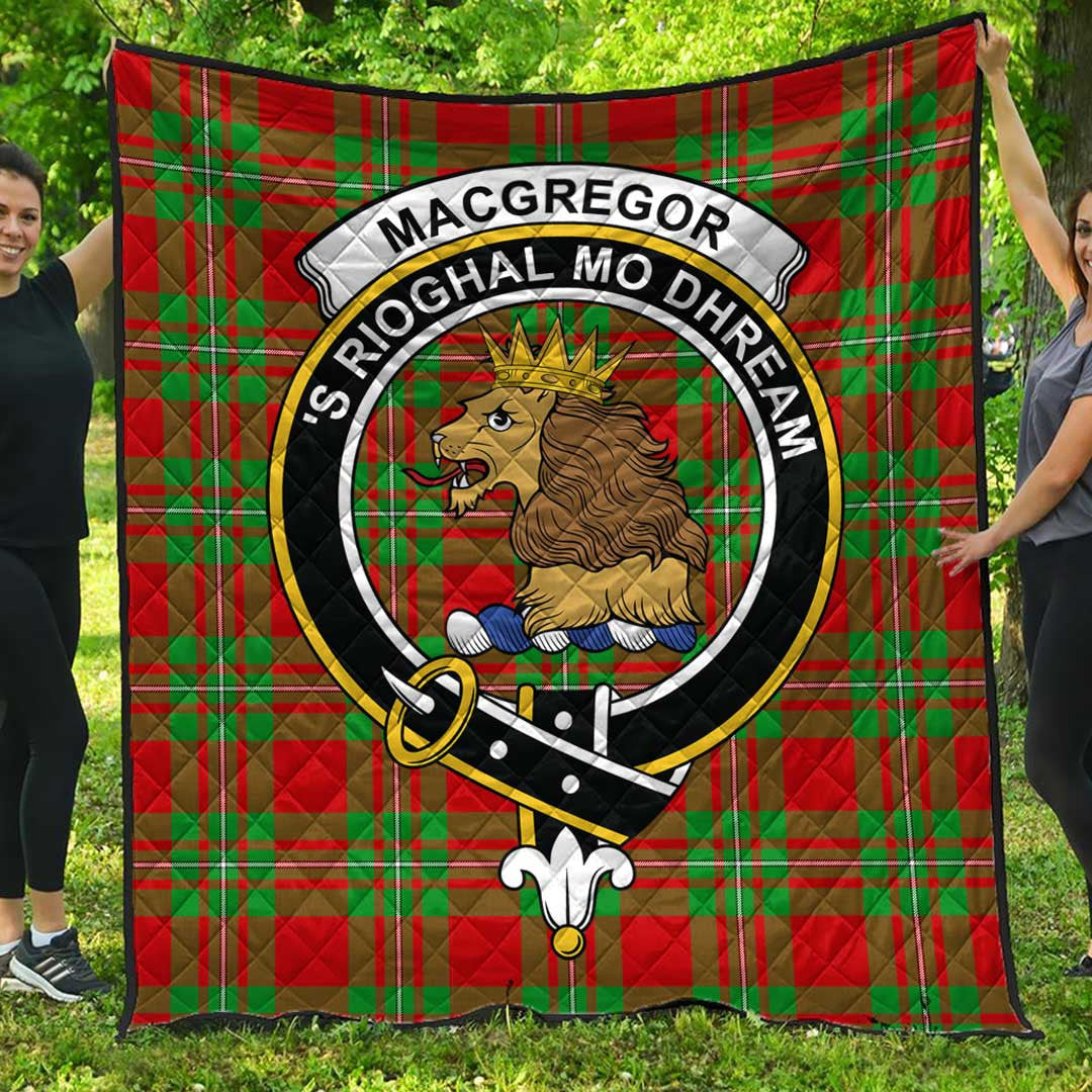 MacGregor Modern Tartan Crest Quilt