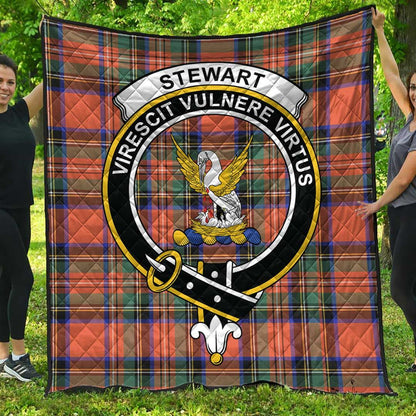 Stewart Royal Ancient Tartan Crest Quilt