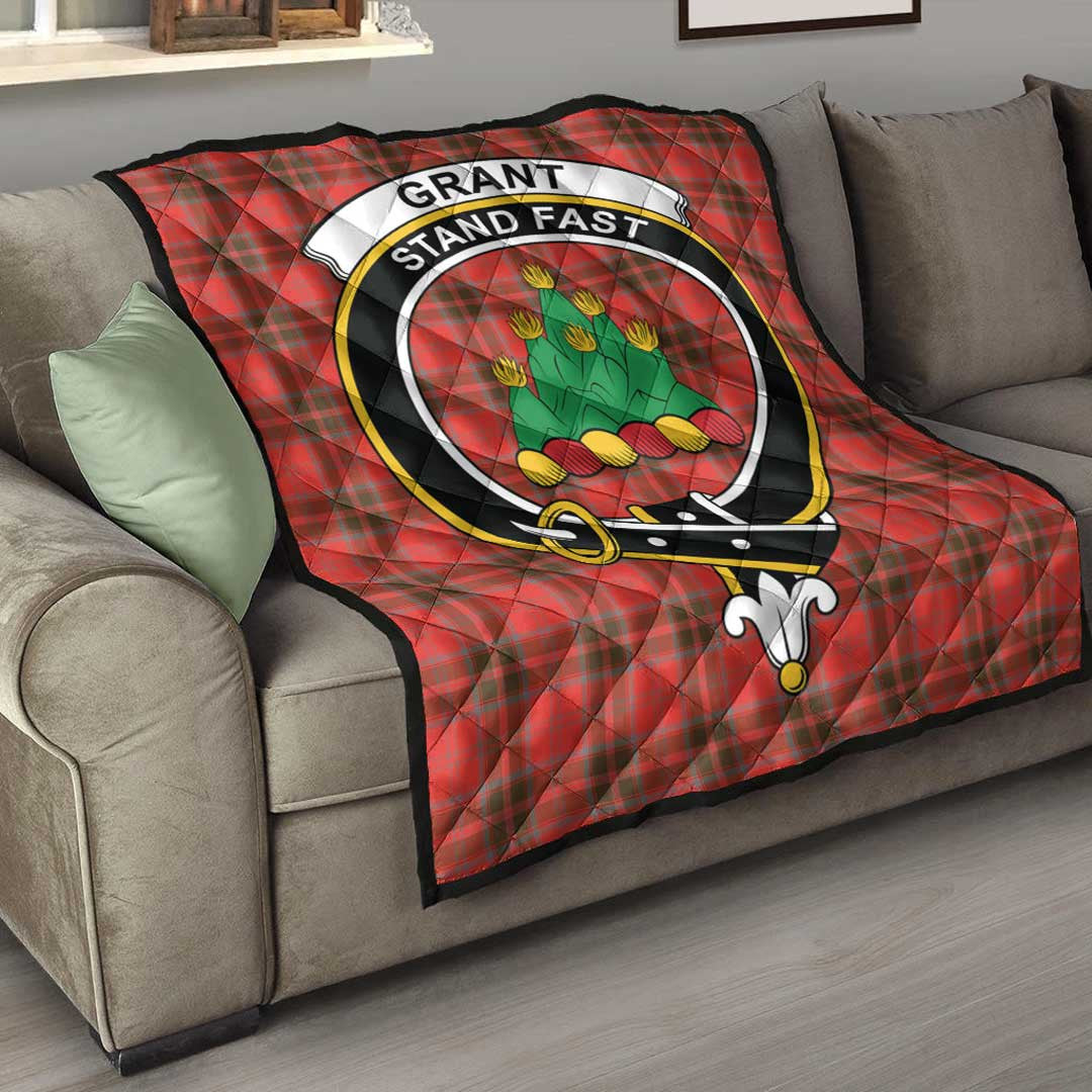 Grant Weathered Tartan Crest Quilt