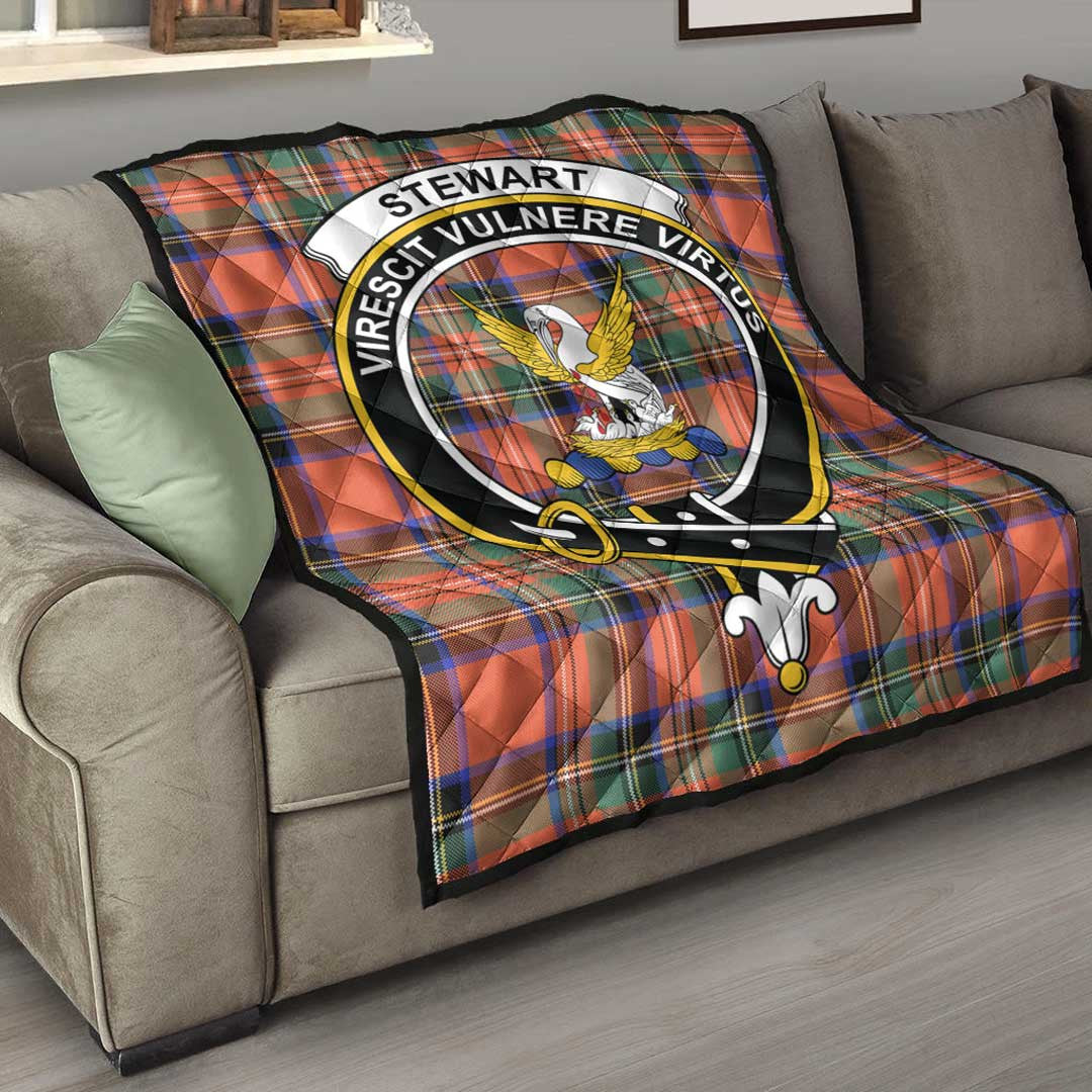 Stewart Royal Ancient Tartan Crest Quilt