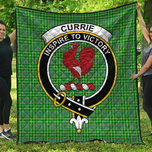 Currie Tartan Crest Quilt