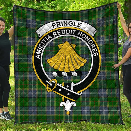 Pringle Tartan Crest Quilt