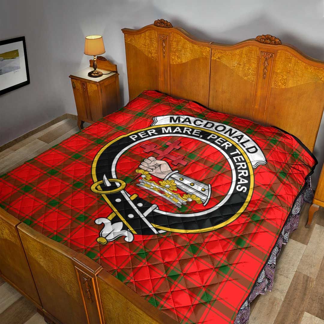 MacDonald of Sleat Tartan Crest Quilt