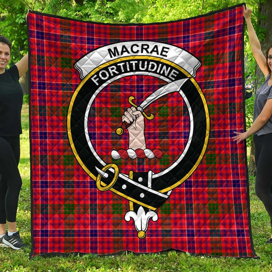 MacRae Modern Tartan Crest Quilt