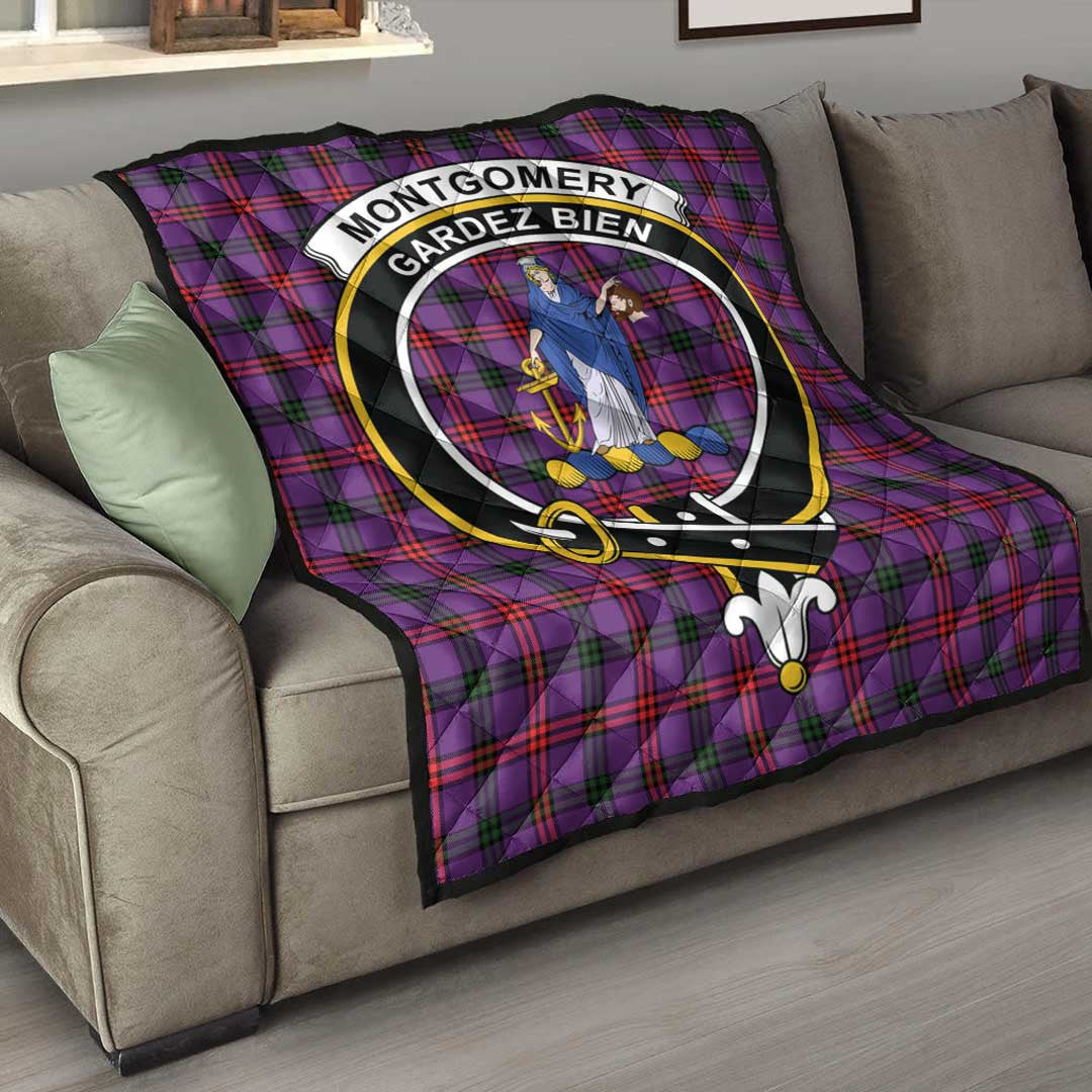 Montgomery Modern Tartan Crest Quilt