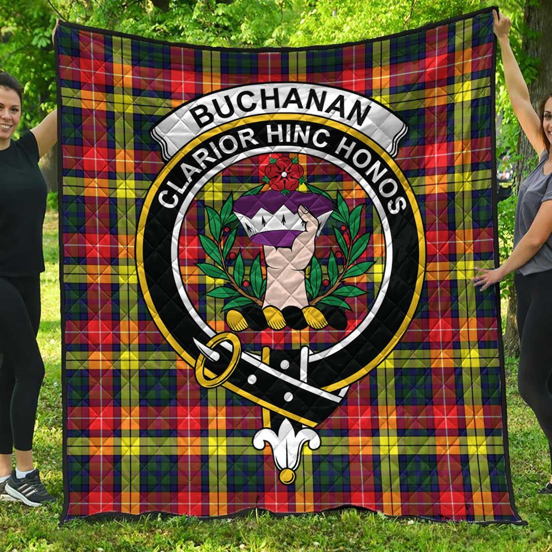 Buchanan Modern Tartan Crest Quilt