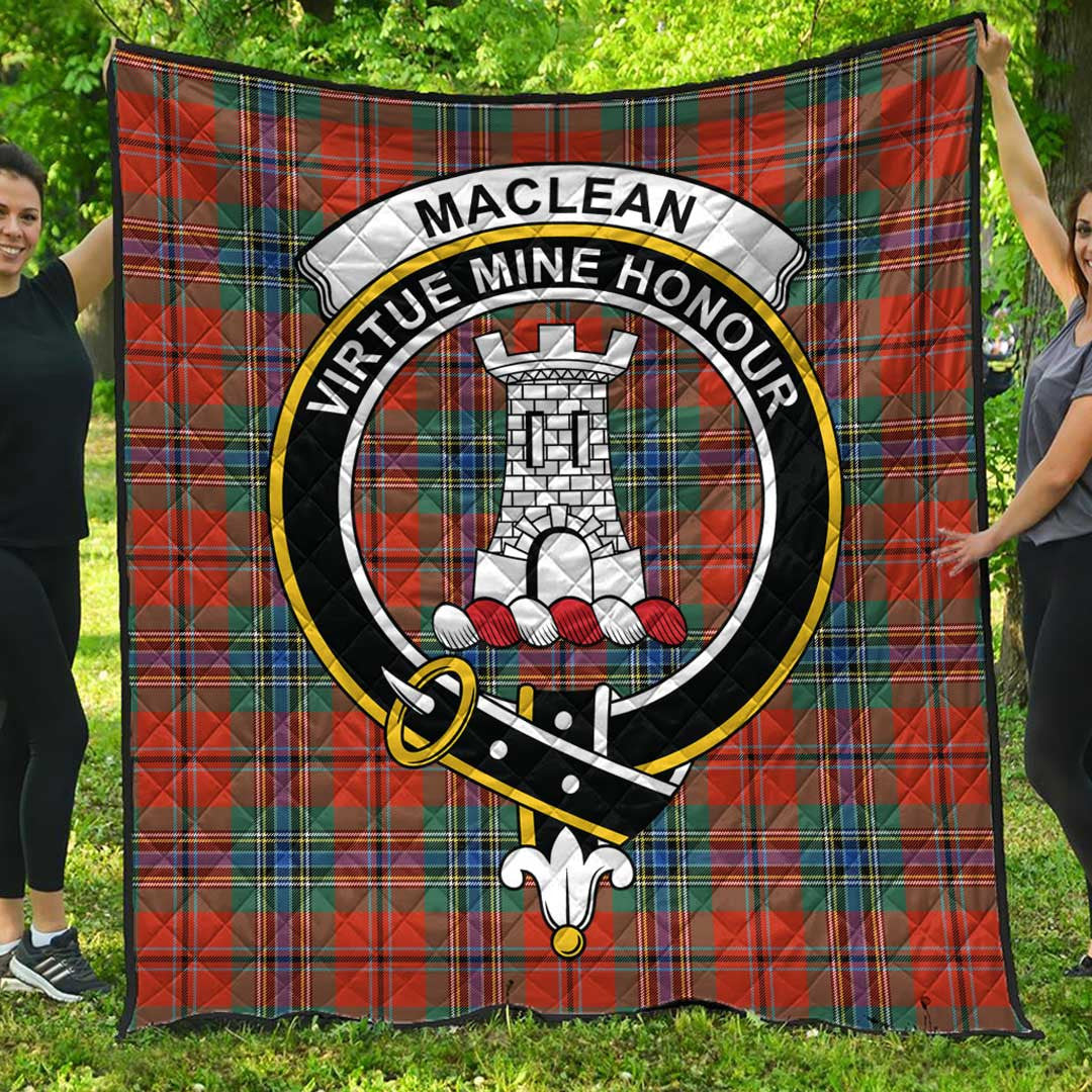 MacLean of Duart Ancient Tartan Crest Quilt