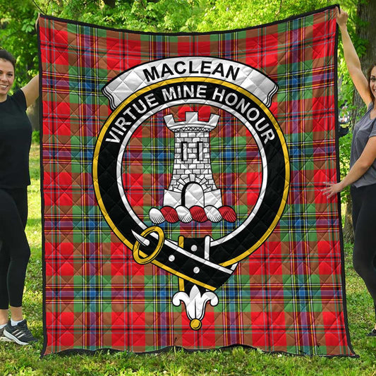 MacLean of Duart Modern Tartan Crest Quilt