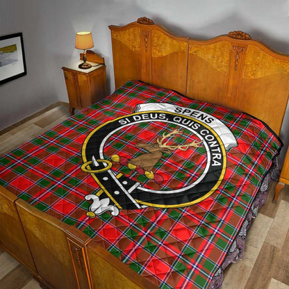 Spens Modern Tartan Crest Quilt