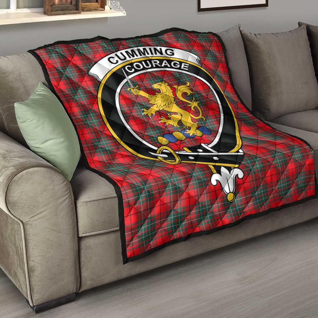 Cumming Modern Tartan Crest Quilt