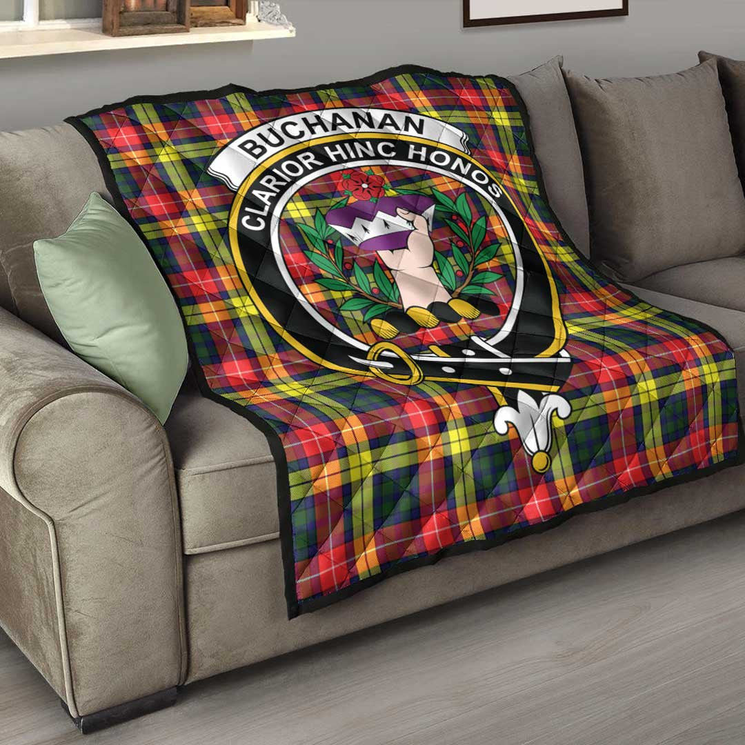 Buchanan Modern Tartan Crest Quilt