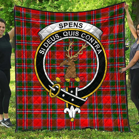 Spens Modern Tartan Crest Quilt