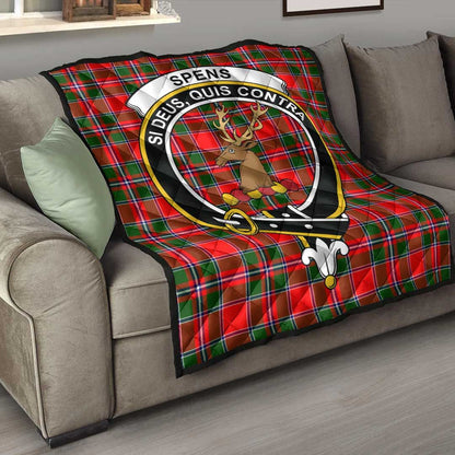 Spens Modern Tartan Crest Quilt