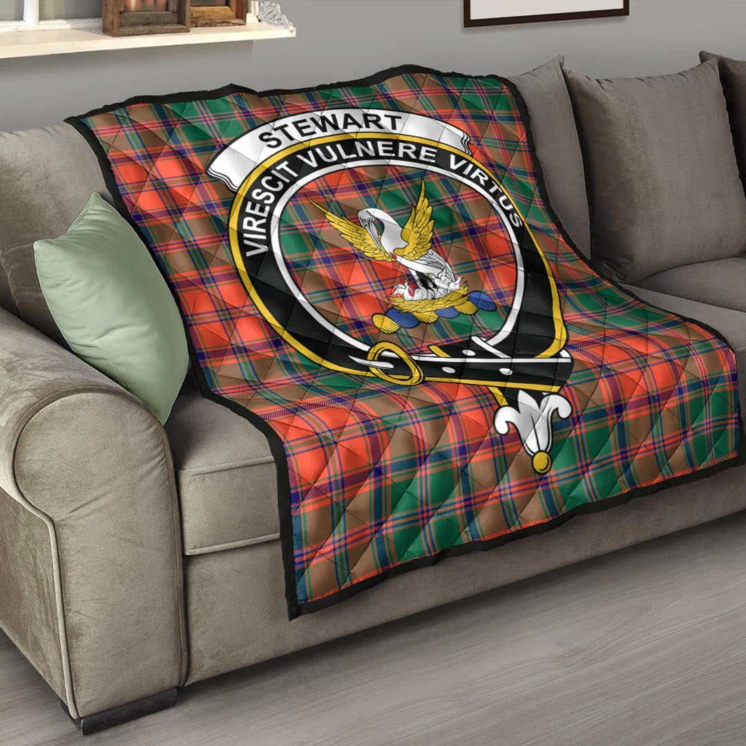 Stewart of Appin Ancient Tartan Crest Quilt