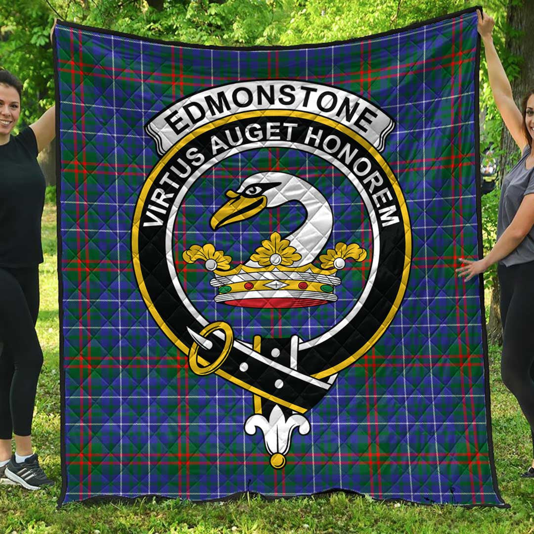 Edmonstone Tartan Crest Quilt