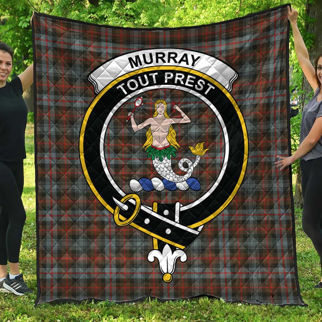 Murray of Atholl Weathered Tartan Crest Quilt