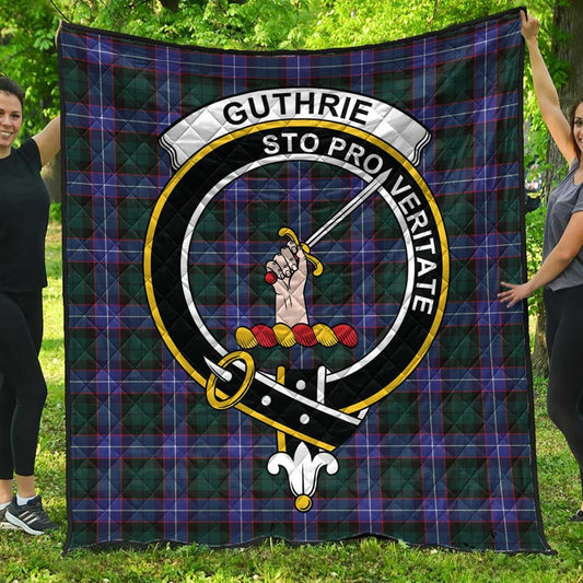 Guthrie Modern Tartan Crest Quilt