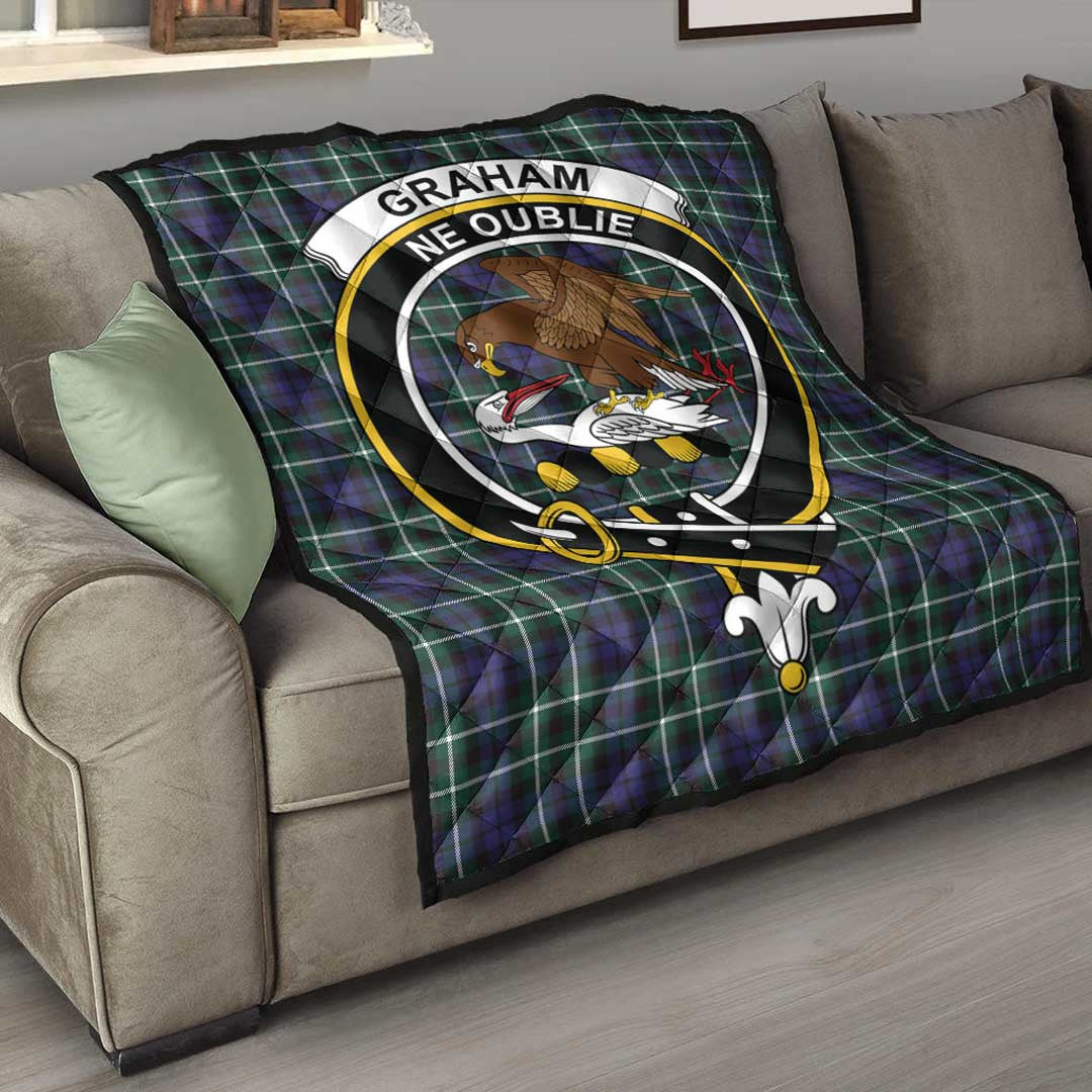 Graham of Montrose Modern Tartan Crest Quilt