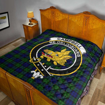 Campbell Modern Tartan Crest Quilt