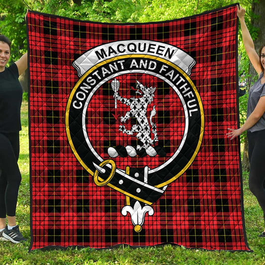 MacQueen Modern Tartan Crest Quilt