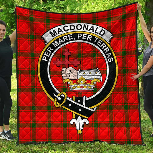 MacDonald of Sleat Tartan Crest Quilt