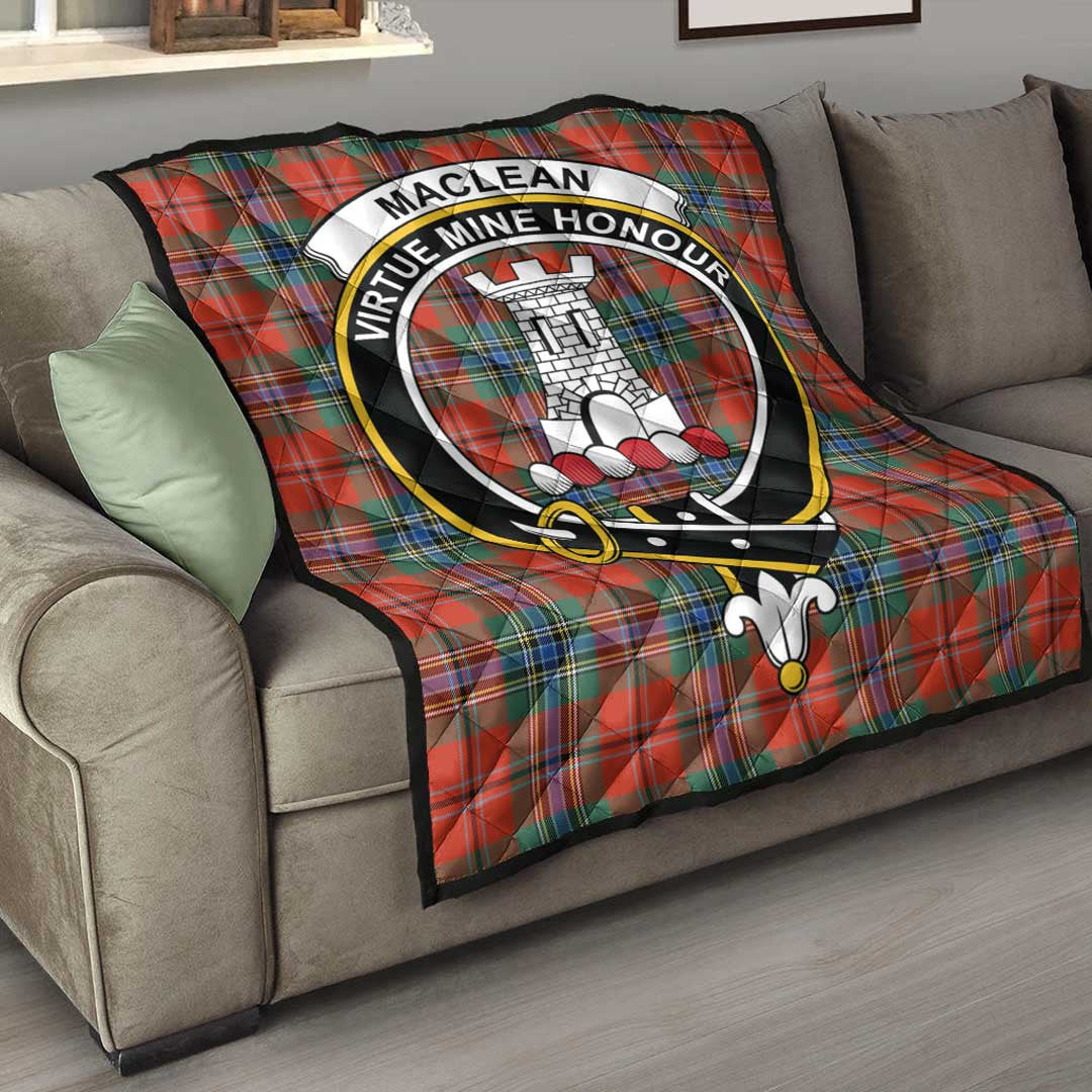 MacLean of Duart Ancient Tartan Crest Quilt