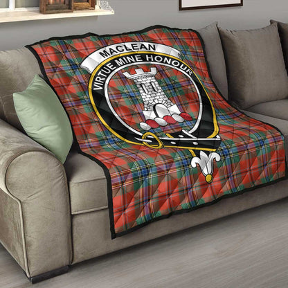 MacLean of Duart Ancient Tartan Crest Quilt