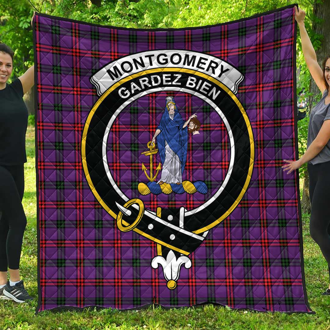 Montgomery Modern Tartan Crest Quilt