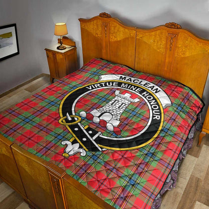 MacLean of Duart Modern Tartan Crest Quilt