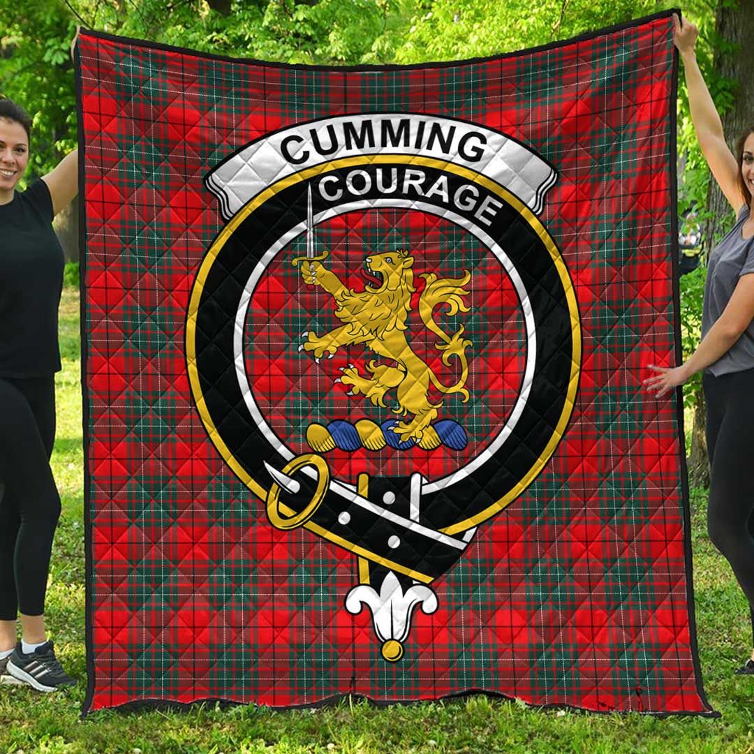 Cumming Modern Tartan Crest Quilt