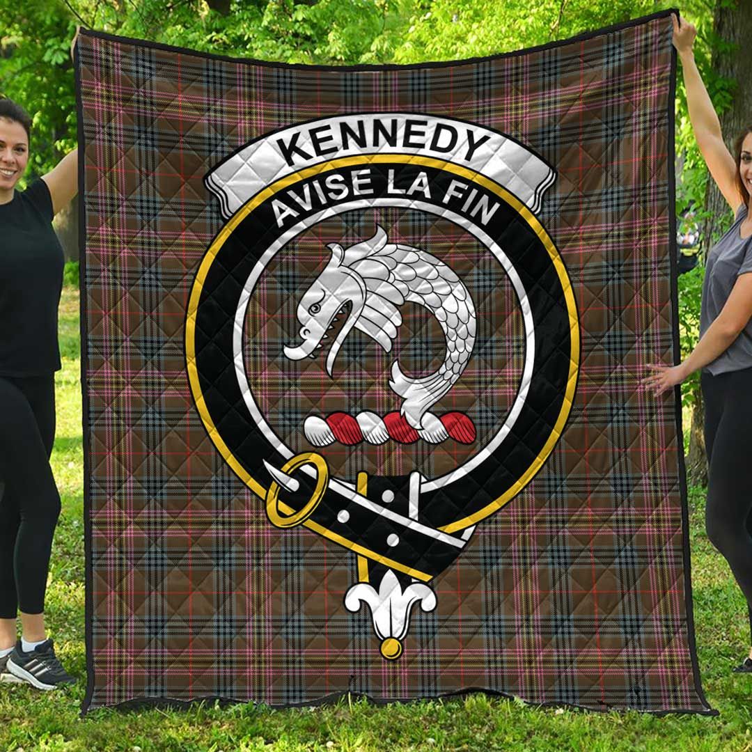 Kennedy Weathered Tartan Crest Quilt