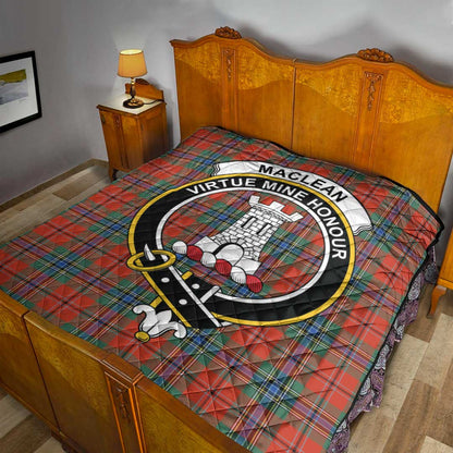 MacLean of Duart Ancient Tartan Crest Quilt