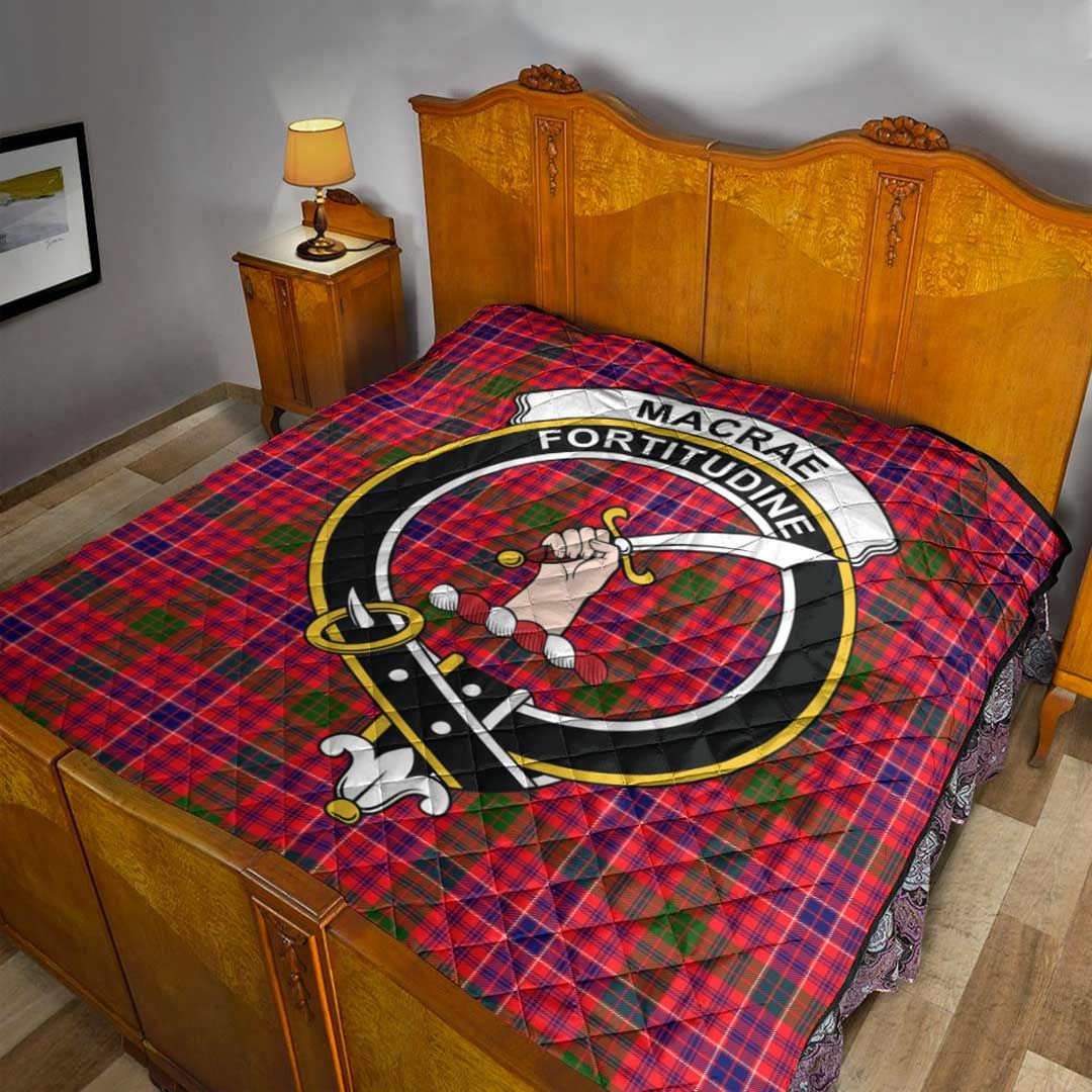 MacRae Modern Tartan Crest Quilt