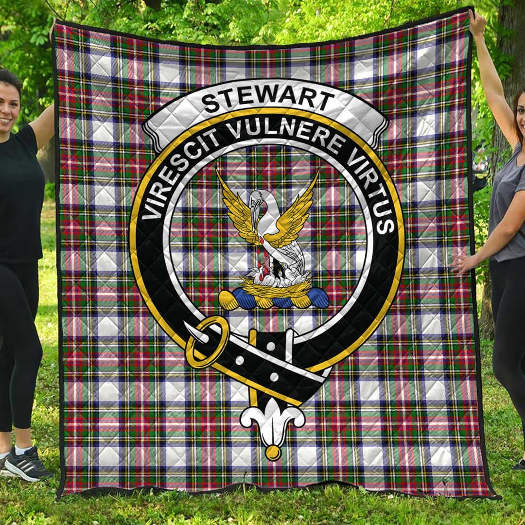 Stewart Dress Modern Tartan Crest Quilt