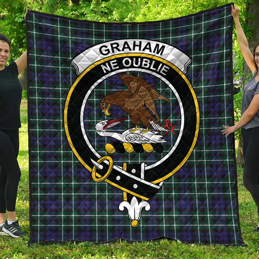 Graham of Montrose Modern Tartan Crest Quilt