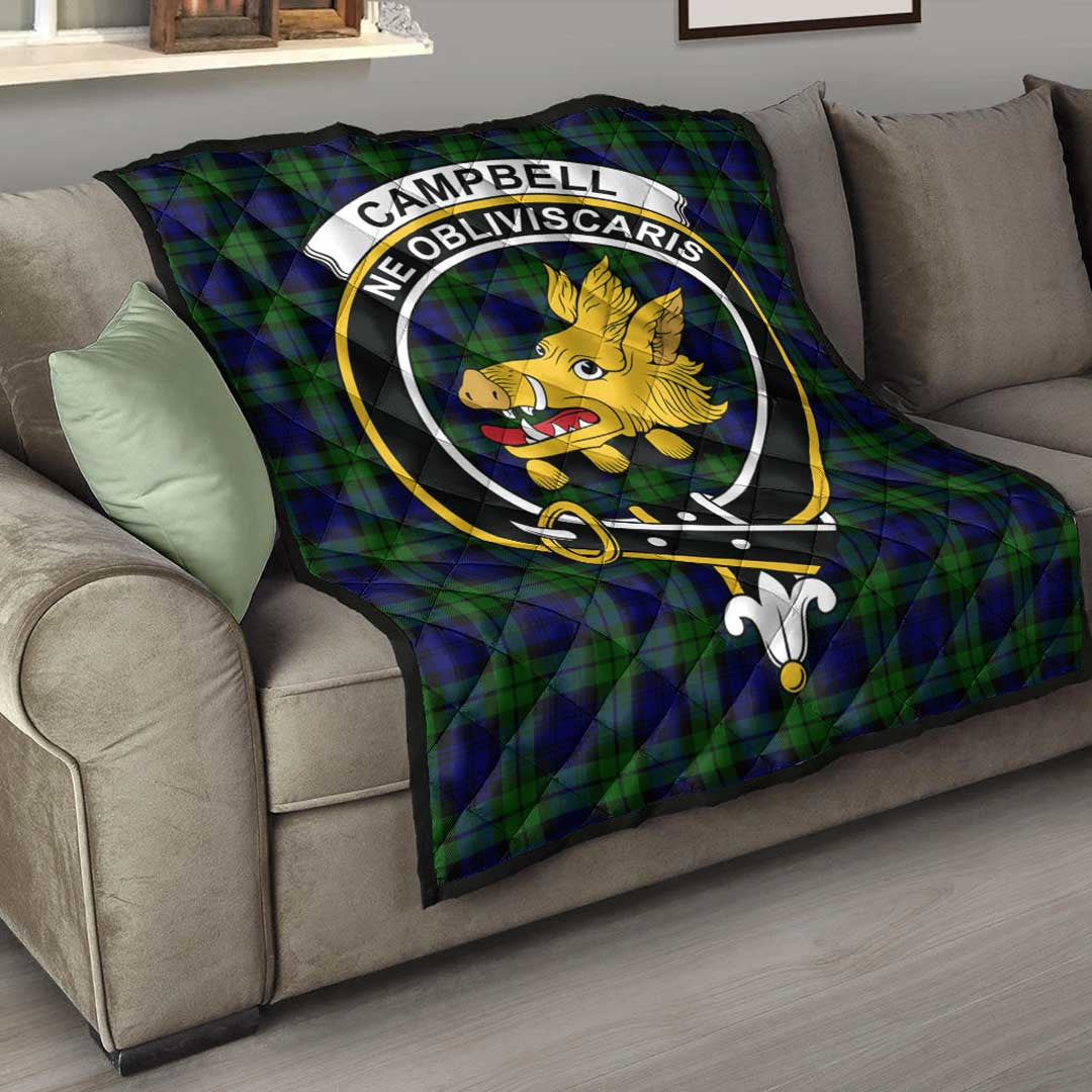 Campbell Modern Tartan Crest Quilt