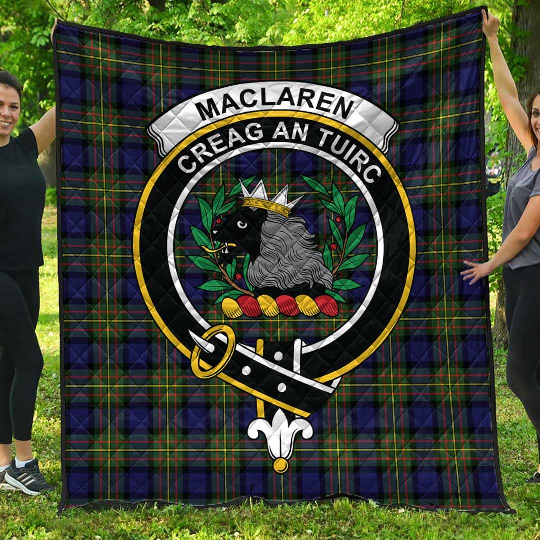 MacLaren Modern Tartan Crest Quilt