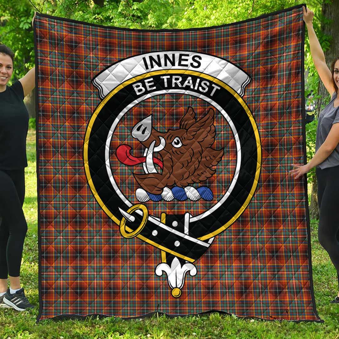 Innes Ancient Tartan Crest Quilt