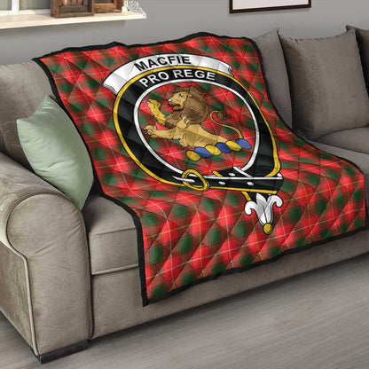 MacFie Tartan Crest Quilt