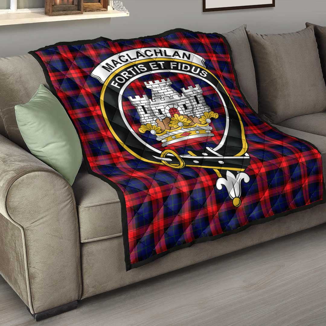 MacLachlan Modern Tartan Crest Quilt