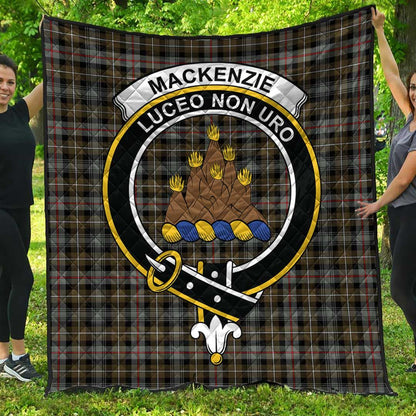 MacKenzie Weathered Tartan Crest Quilt