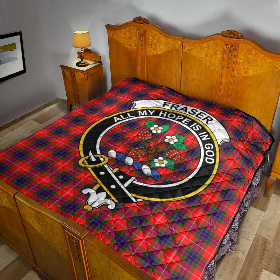 Fraser Modern Tartan Crest Quilt