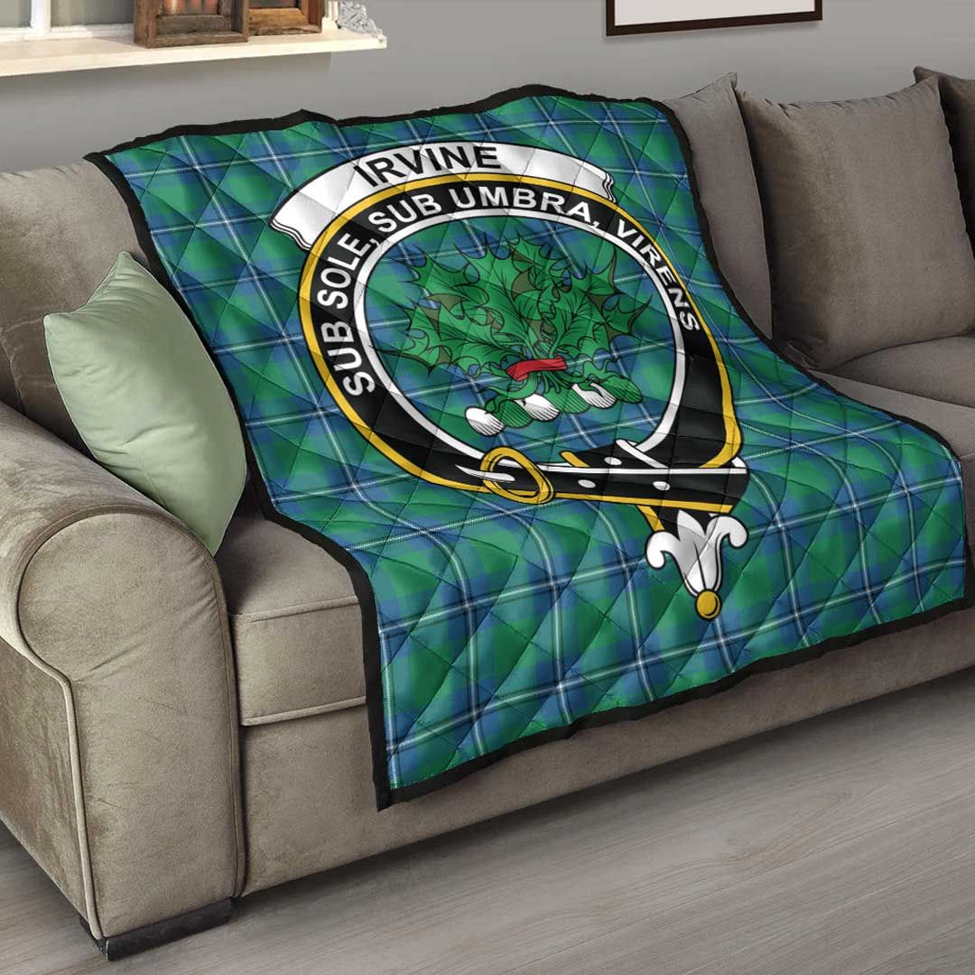 Irvine Ancient Tartan Crest Quilt