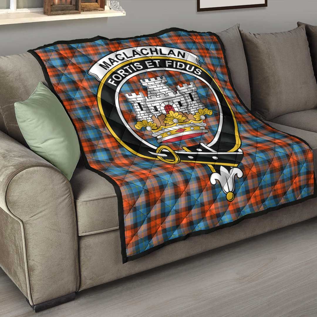 MacLachlan Ancient Tartan Crest Quilt