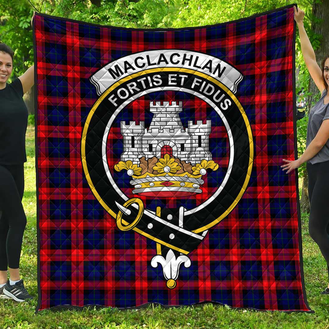 MacLachlan Modern Tartan Crest Quilt