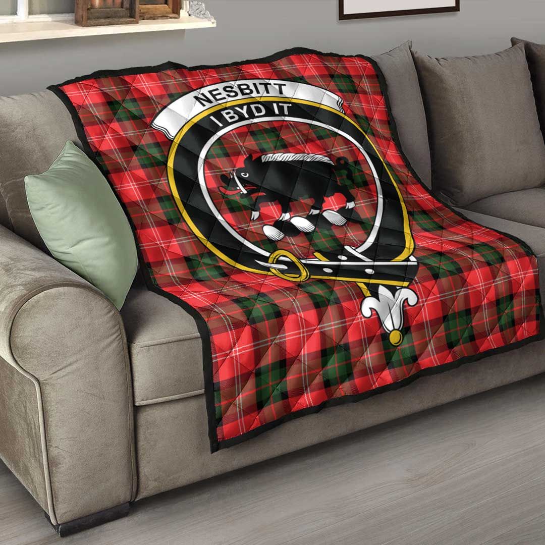 Nesbitt Modern Tartan Crest Quilt