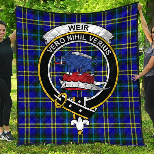 Weir Modern Tartan Crest Quilt