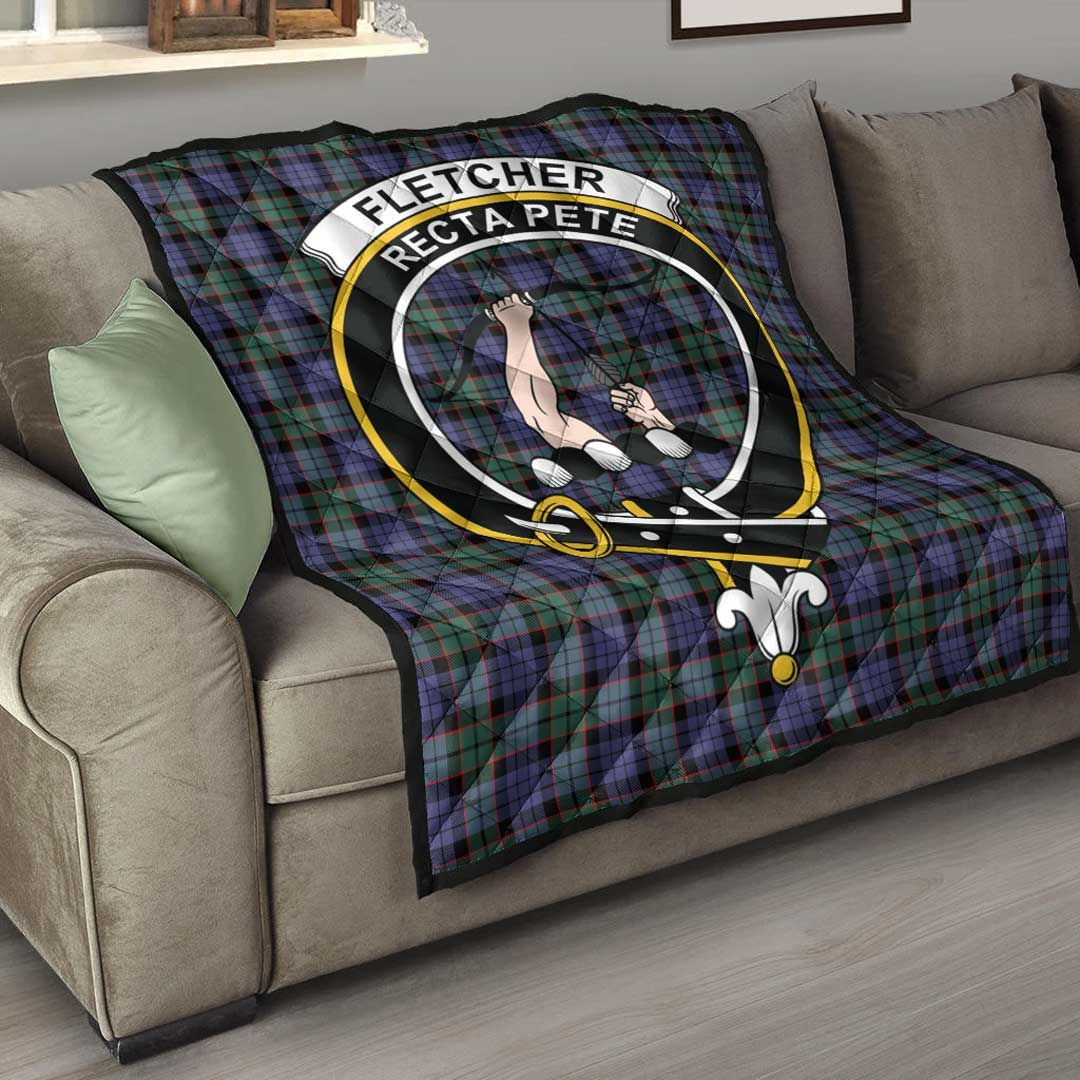 Fletcher Modern Tartan Crest Quilt