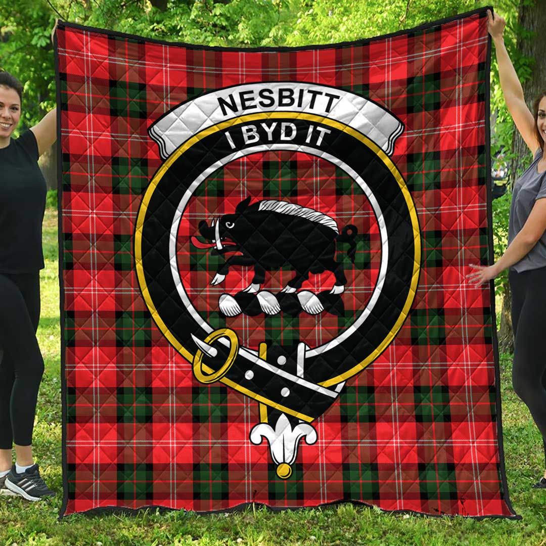 Nesbitt Modern Tartan Crest Quilt