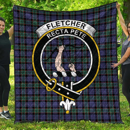 Fletcher Modern Tartan Crest Quilt